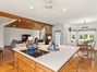 Kitchen looking out at living/family room