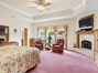 Second gas fireplace in the primary suite