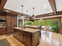 Kitchen island looks towards relaxing nook area