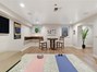 Media room also serves as a great exercise space