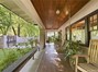 Front porch with updated tiled floor