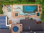 Bird's eye view of the yard