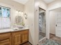 Upstairs jack and Jill bath with it's own mini-split and custom shower tile