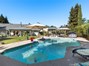 Poolside umbrella included