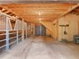 Two stall barn with plenty of room for hay