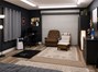 Interior detached converted garage bedroom