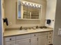 Primary full bath with double vanity
