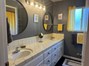Secondary full bath with double vainity