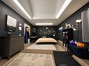 Interior detached converted garage bedroom