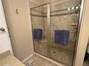 Primary 3/4 bath with double vanity