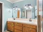 Dual sink vanity.