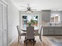 Dining room opens to kitchen and backyard