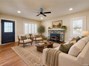 Virtually staged living room