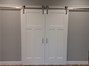 modern barn doors to bonus room