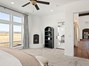 Fireplace in primary bedroom