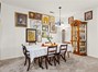 View of dining room area.
