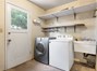 Laundry area in the garage