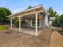 Shady covered patio