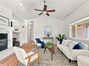Large family room that looks to backyard