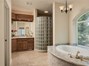 Soaking tub and separate shower